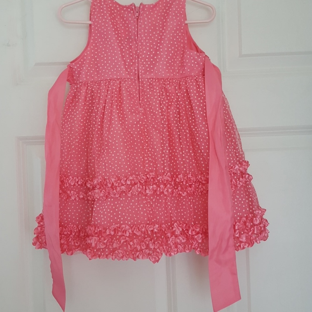 Rare Editions Pink Ruffle Dress 24m - Picture 4 of 6
